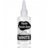 White concentrated epoxy resin dye paste in a dropper bottle.