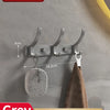 No-Drill Wall-Mounted Coat Rack with 6 Hooks