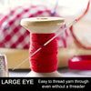 Stainless Steel Sewing Needles with Large Eyes for Yarn & Leather (40-Piece Set)