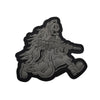 Glow-in-the-Dark Skull Biker Patch with Hook & Loop Backing