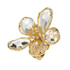 Crystal Flower Statement Ring