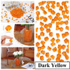 Orange acrylic crushed ice gems for vase fillers and decor