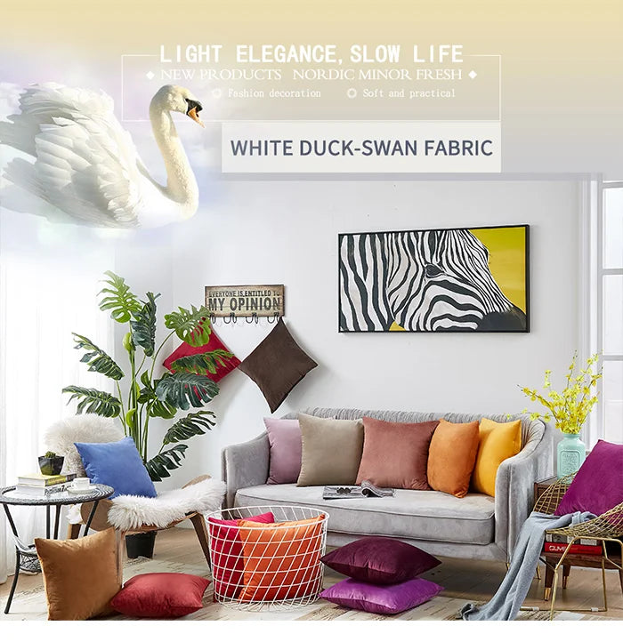 Luxurious Velvet Cushion Cover for Cozy Home Décor