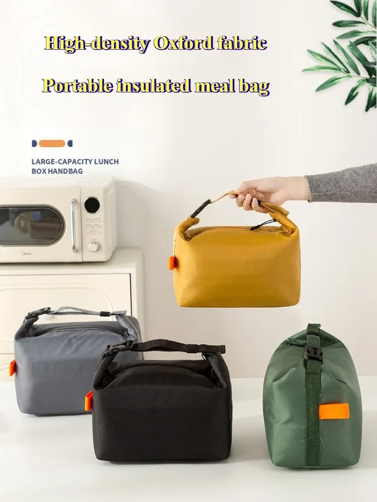 Insulated Lunch Bag for Adults – Waterproof Oxford Tote with Leakproof Lining