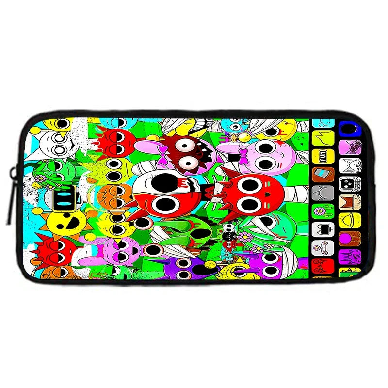 Cartable Enfant Cartoon Sprunki avec Pochette Avant