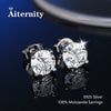 S925 Sterling Silver Moissanite Stud Earrings