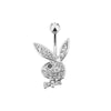 Gold Bunny Belly Button Piercing Ring