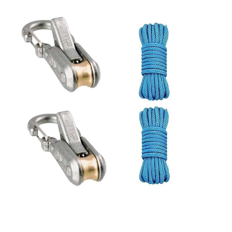 Heavy-Duty Rope Tensioner with Retractable Tie-Down