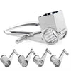 Manual Rotary Cheese Grater with Interchangeable Blades