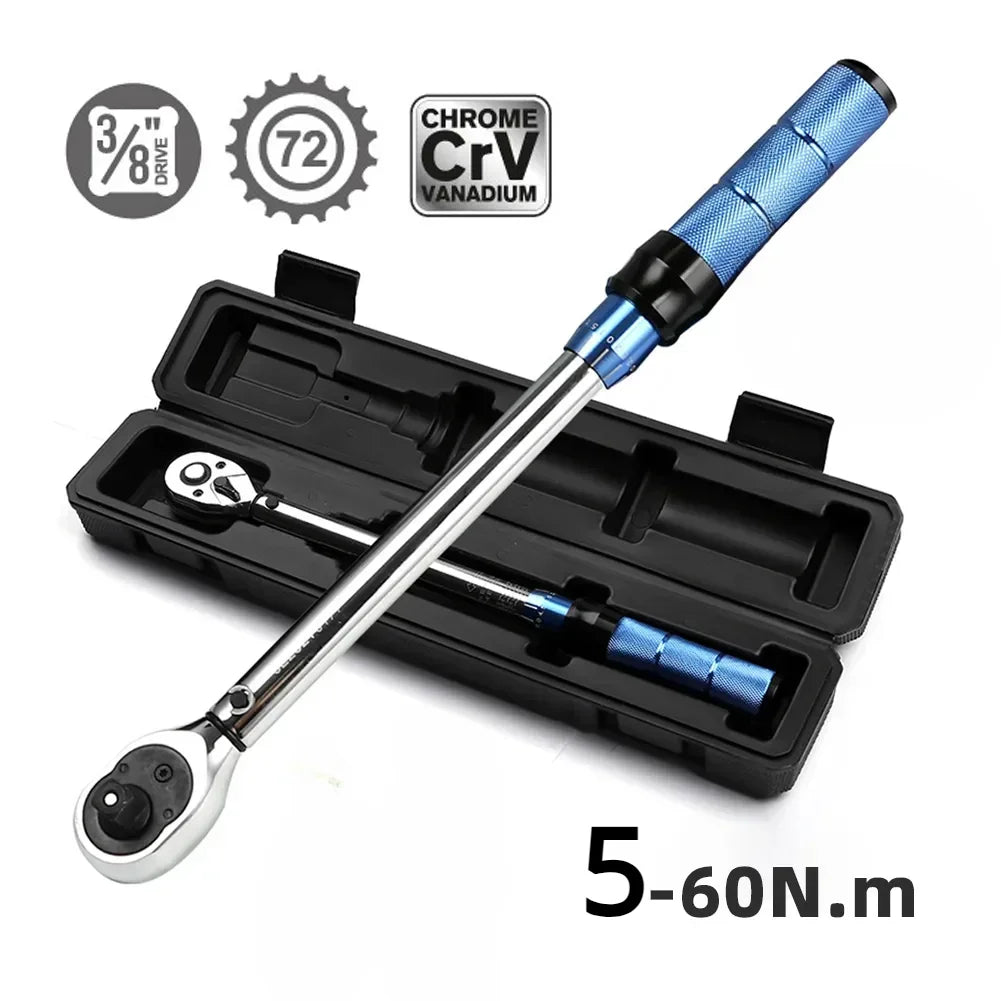 3/8" Drive Torque Wrench (5-60 N.m) with ±3% Accuracy