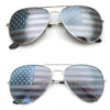 Gafas de sol aviador con bandera estadounidense