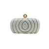 Luxury Pearl And Crystal Evening Clutch Purse