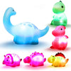 Light-Up Floating Dinosaur Bath Toy Set