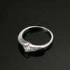 Classic Silver Cubic Zirconia Wedding Ring