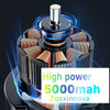 A close-up view of a high-power 5000mah Zqoxinnova electric spin scrubber with interchangeable brush heads.