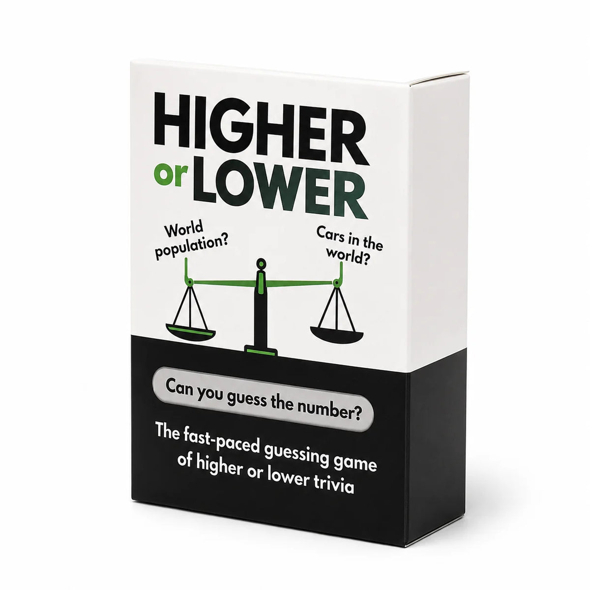 Higher or Lower Trivia Card Game - Fast-Paced Guessing Game for Groups