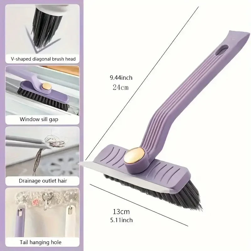 360° Rotating Multi-Purpose Cleaning Brush with Scraper