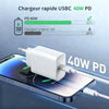 40W USB-C Fast Charger with PD & Quick Charge