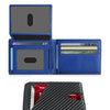 RFID Blocking Ultra-Thin Bifold Wallet with ID Windows