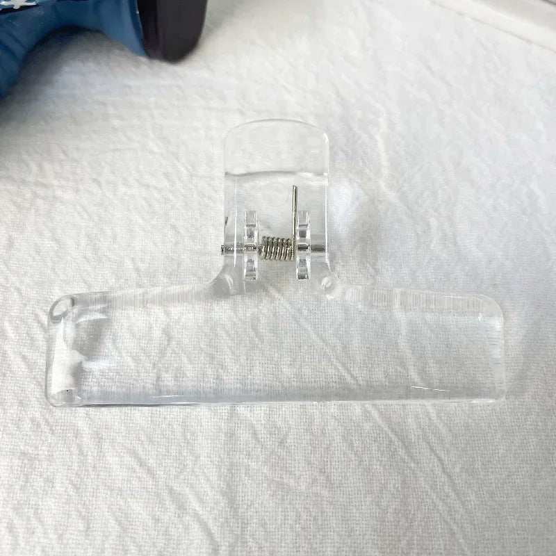 Clear Acrylic Spring Clips - Minimalist Office & School Paper Clips