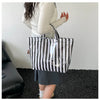Striped PVC Waterproof Tote Bag for Everyday Use