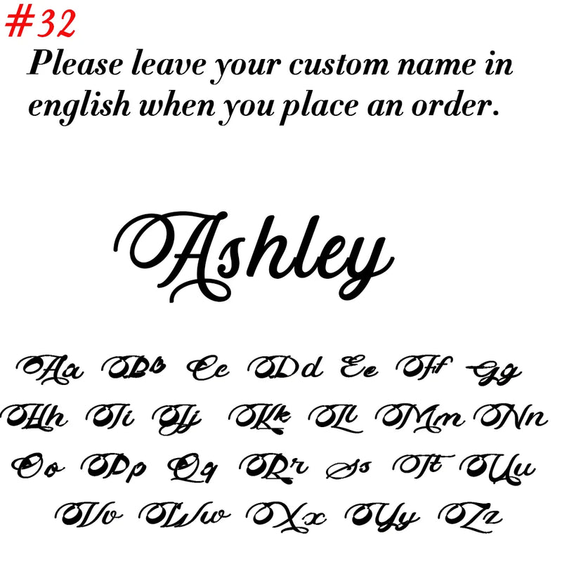 Personalized Cursive Name Necklace in Stainless Steel
