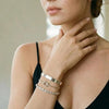 Dainty Gold Stackable Bracelet Set