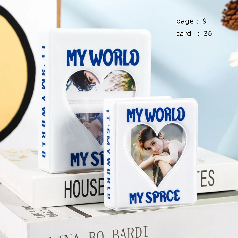 Heart-Shaped Mini Photo Album for K-pop Photocards