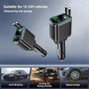 Retractable Car Charger with Dual USB-C Ports