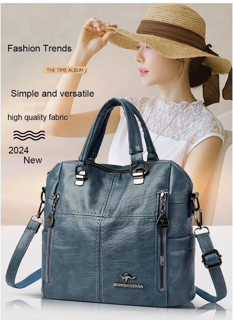 Vintage-Inspired Crossbody Bag with Roomy Interior