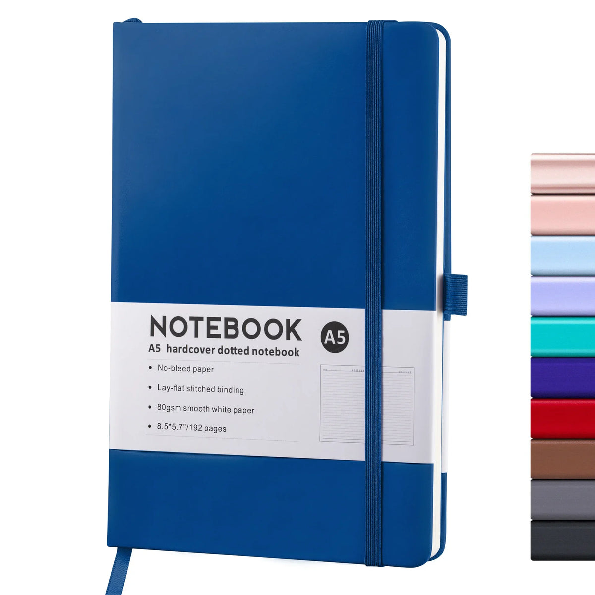 Premium PU Leather Hardcover Notebook with Elastic Closure