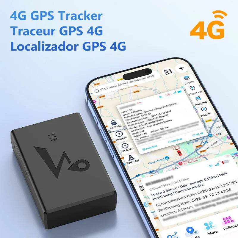 4G GPS Vehicle Tracker with Long Battery Life and Geo-Fence Alerts