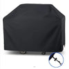 Weatherproof Polyester Grill Cover for Hooded Grills with Side Shelves