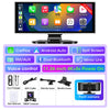 12-Inch Rearview Mirror Dash Cam with Wireless CarPlay & GPS