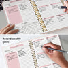A5 Non-Dated Weekly Spiral Planner with Sticker Sheets