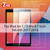 Premium Tempered Glass Screen Protector for iPad (2-Pack)