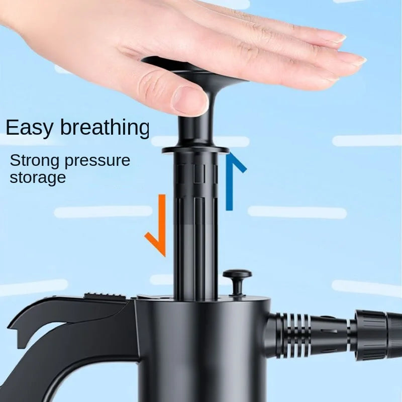 2L Hand Pump Foam Sprayer with 3 Nozzles – Snow Foam Car Wash Applicator