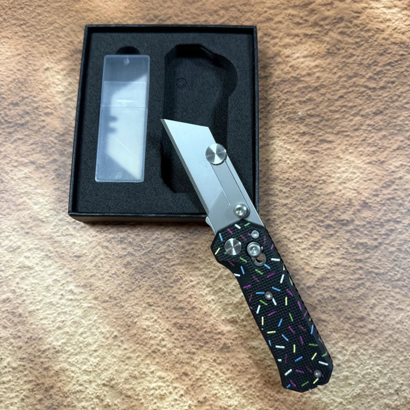 Pocket Folding Utility Knife with SK5 Steel Blade
