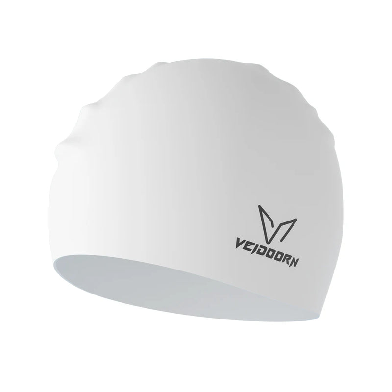 Bonnet de natation en silicone souple pour cheveux longs