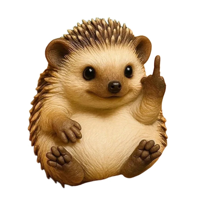 Sassy Animal Desktop Statue with Playful Gesture