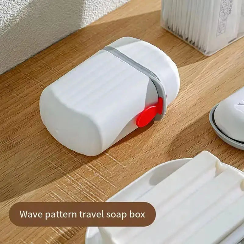 Travel Soap Box with Drainable Lid for Camping and Bathroom Use