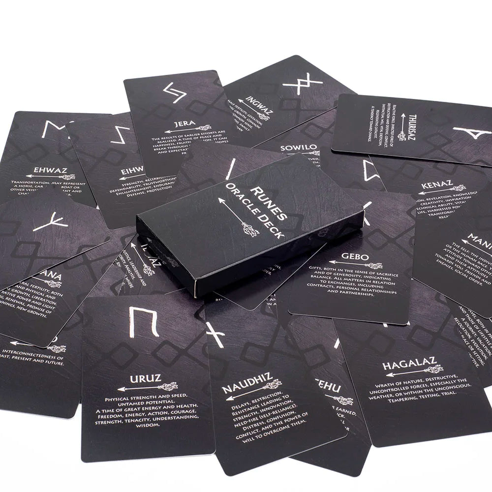 Tarot Runes Oracle Card Deck - 26 Cards for Reflection & Insight