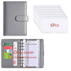 A6 PU Leather Budget Binder with Cash Envelope Organizer