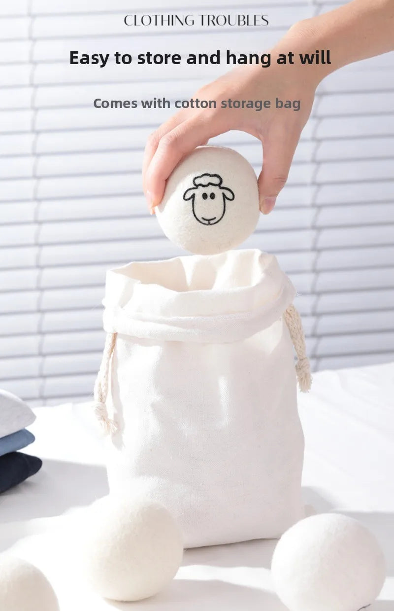 Eco-Friendly Wool Dryer Balls for Soft, Static-Free Laundry