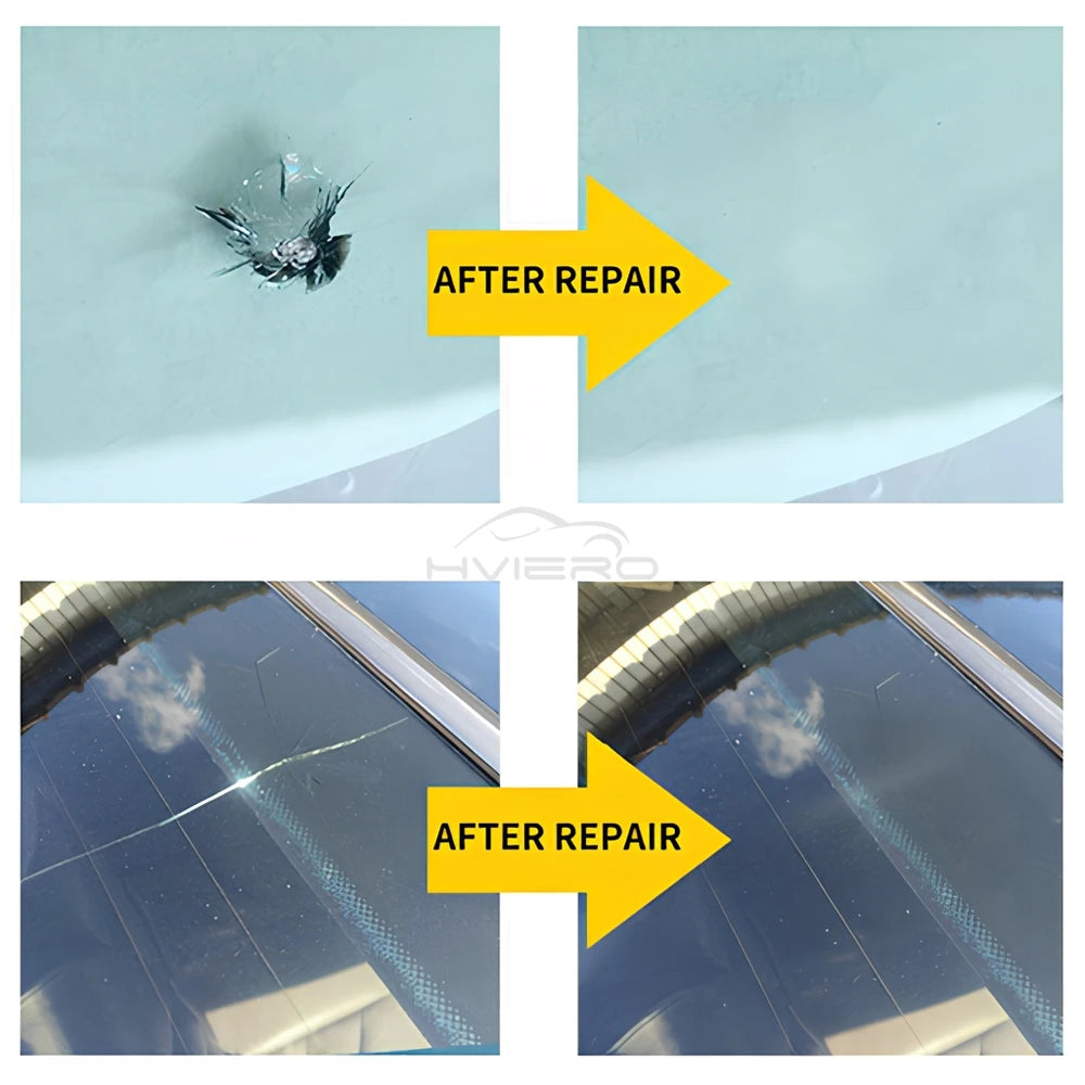 Windshield Repair Kit with Resin for Quick Crack and Chip Fix