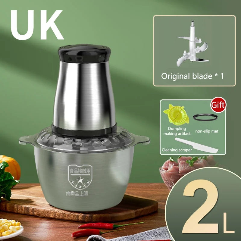 2L Electric Meat Grinder & Food Chopper
