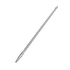 A silver leather sewing awl set with replaceable needles shown diagonally.