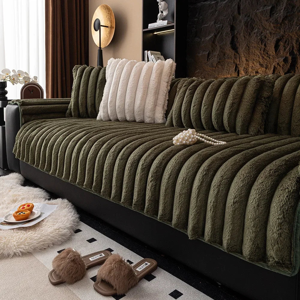 Plush Non-Slip Sofa Cushion for Warmth and Protection