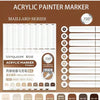 Acrylic paint marker set with 9 colors and 720 degree design featuring fine tips for art and DIY
