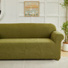 Jacquard Leaf Pattern Stretch Sofa Cover with Non-Slip Backing